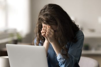 A student having burnout